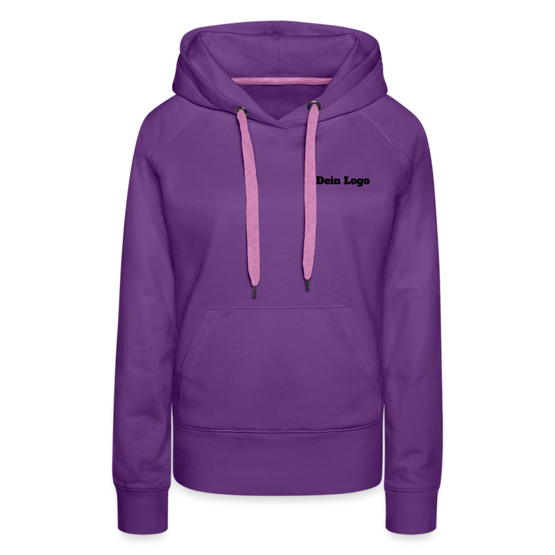 Frauen Premium Hoodie mit deinem Logo - Purple