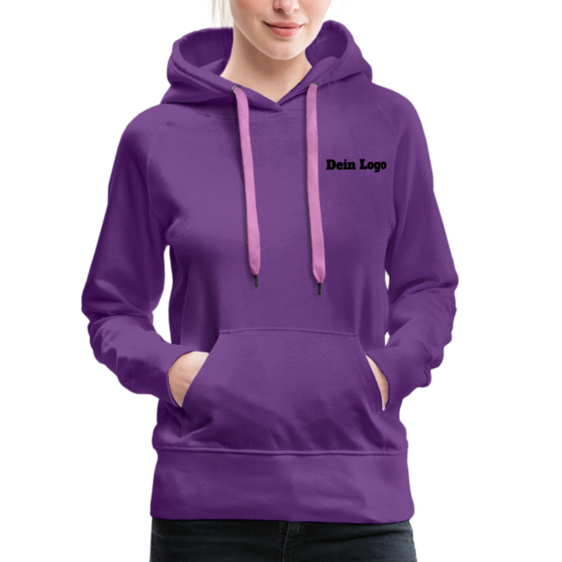 Frauen Premium Hoodie mit deinem Logo - Purple