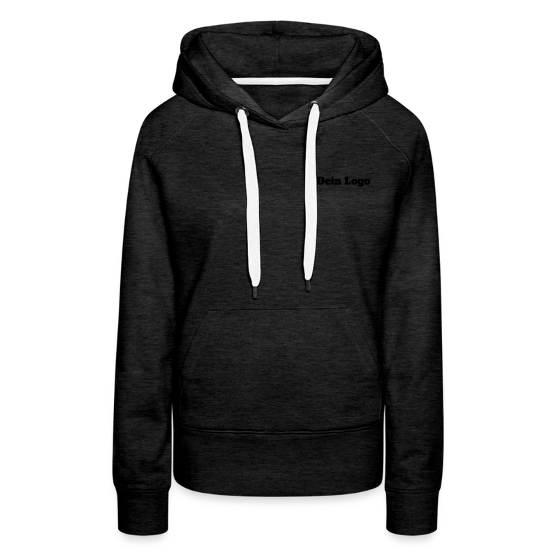 Frauen Premium Hoodie mit deinem Logo - Anthrazit