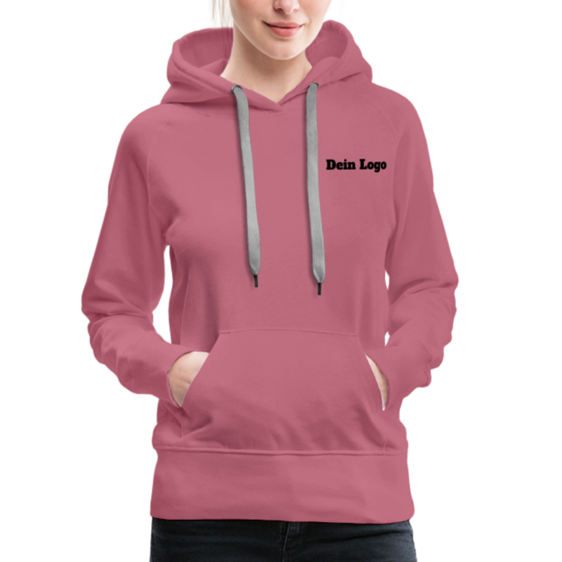 Frauen Premium Hoodie mit deinem Logo - Malve