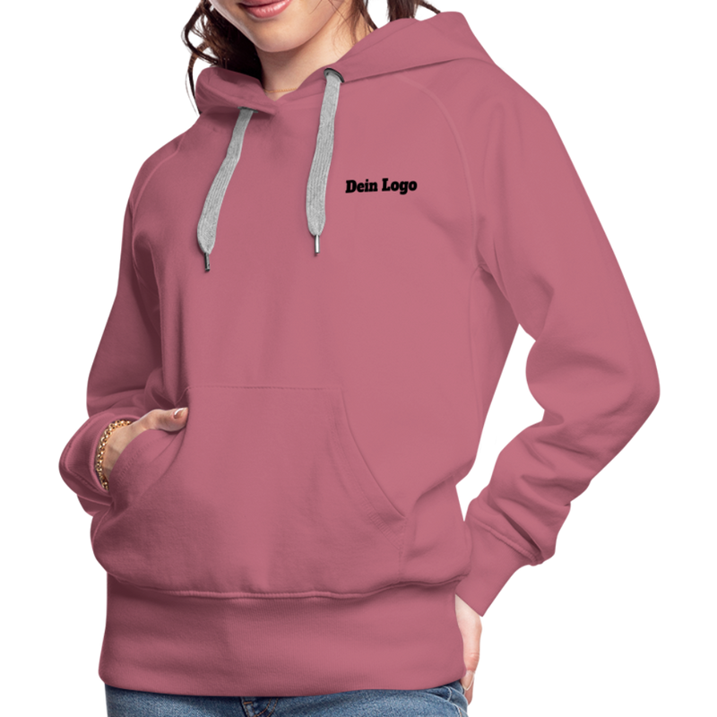 Frauen Premium Hoodie mit deinem Logo - Malve