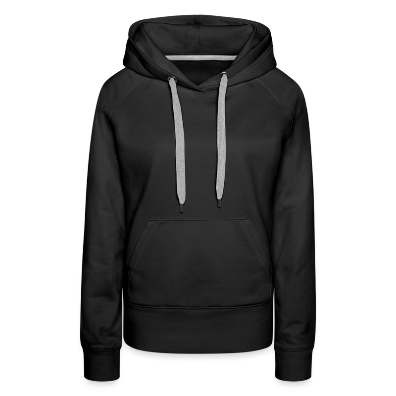 Frauen Premium Hoodie mit deinem Logo - Schwarz