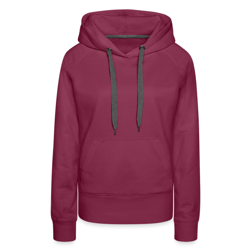 Frauen Premium Hoodie mit deinem Logo - Bordeaux