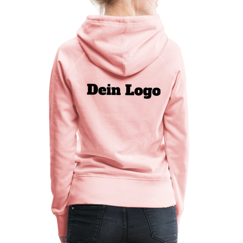 Frauen Premium Hoodie mit deinem Logo - Kristallrosa