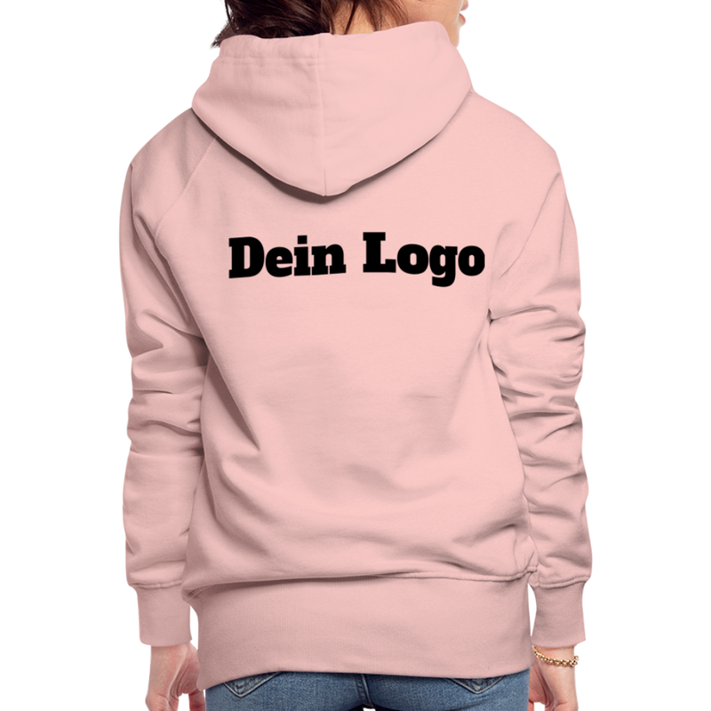 Frauen Premium Hoodie mit deinem Logo - Kristallrosa