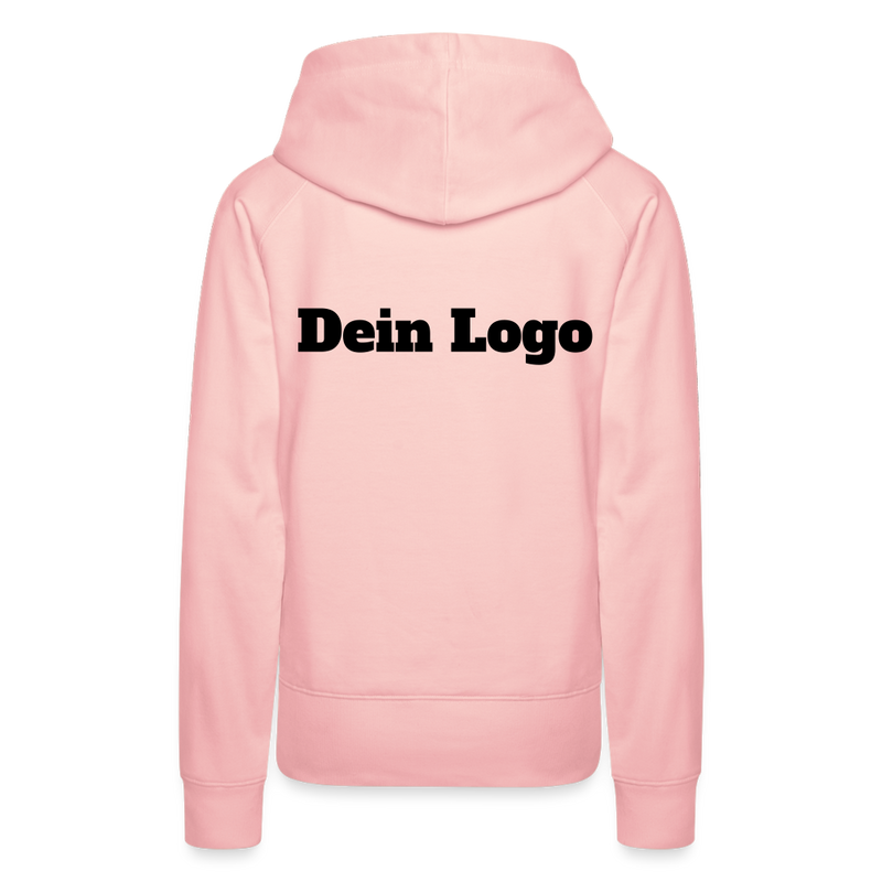 Frauen Premium Hoodie mit deinem Logo - Kristallrosa