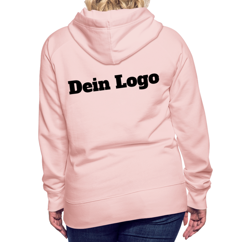 Frauen Premium Hoodie mit deinem Logo - Kristallrosa