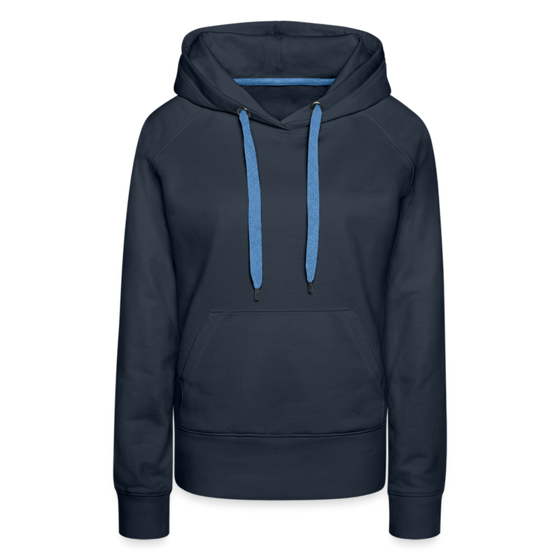 Frauen Premium Hoodie mit deinem Logo - Navy