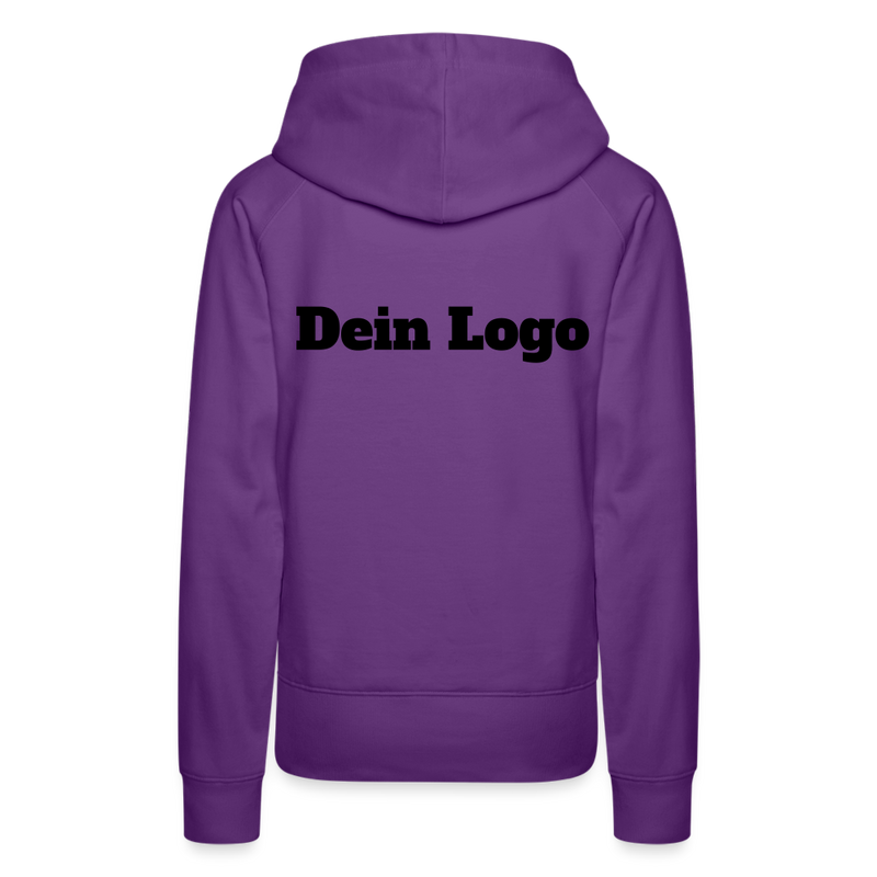 Frauen Premium Hoodie mit deinem Logo - Purple