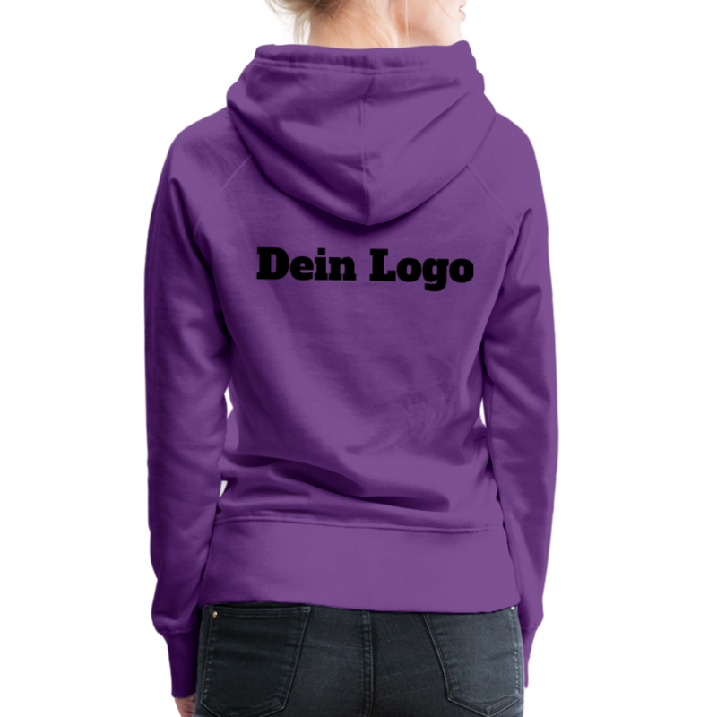 Frauen Premium Hoodie mit deinem Logo - Purple