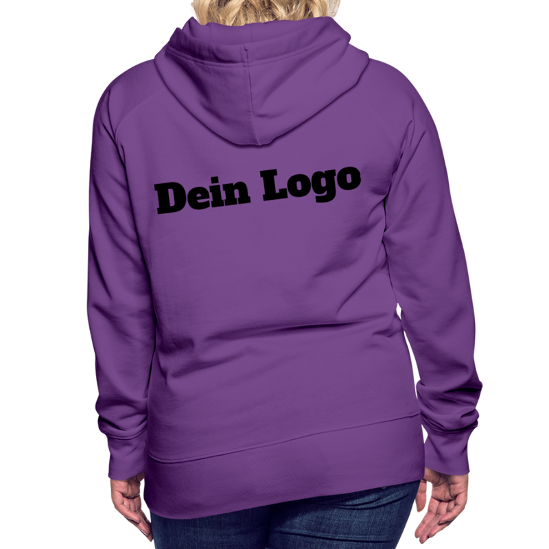 Frauen Premium Hoodie mit deinem Logo - Purple