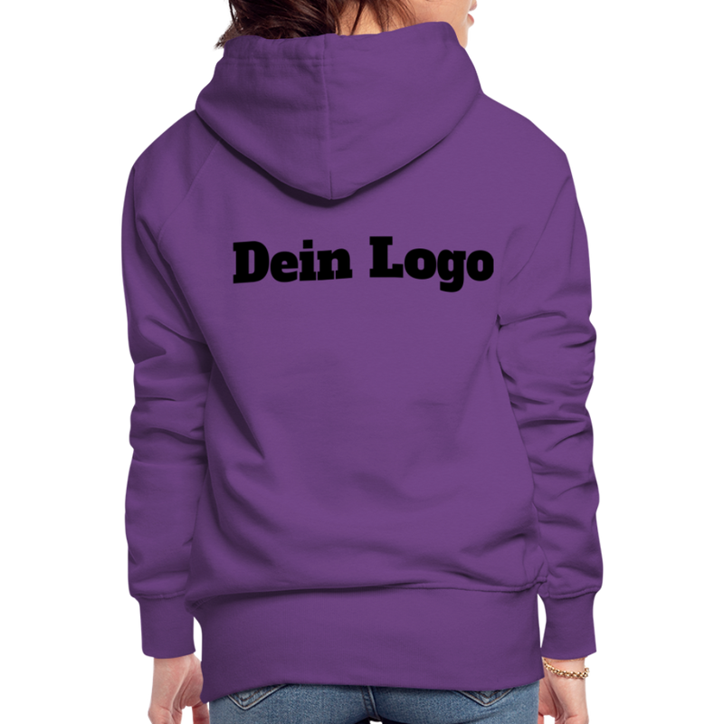 Frauen Premium Hoodie mit deinem Logo - Purple