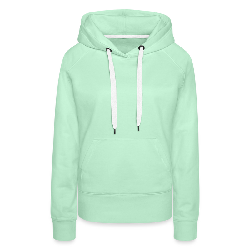 Frauen Premium Hoodie mit deinem Logo - helles Mintgrün