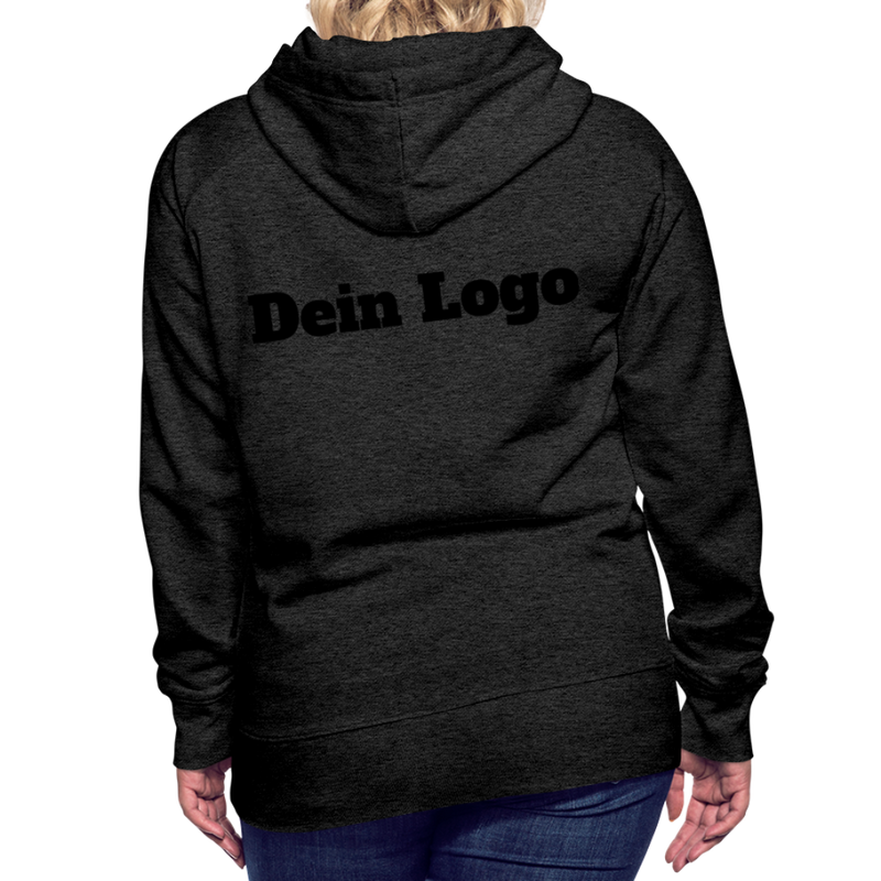 Frauen Premium Hoodie mit deinem Logo - Anthrazit