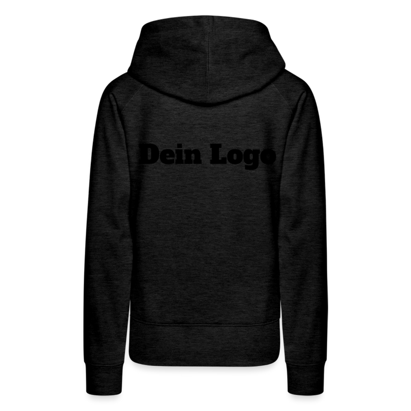 Frauen Premium Hoodie mit deinem Logo - Anthrazit