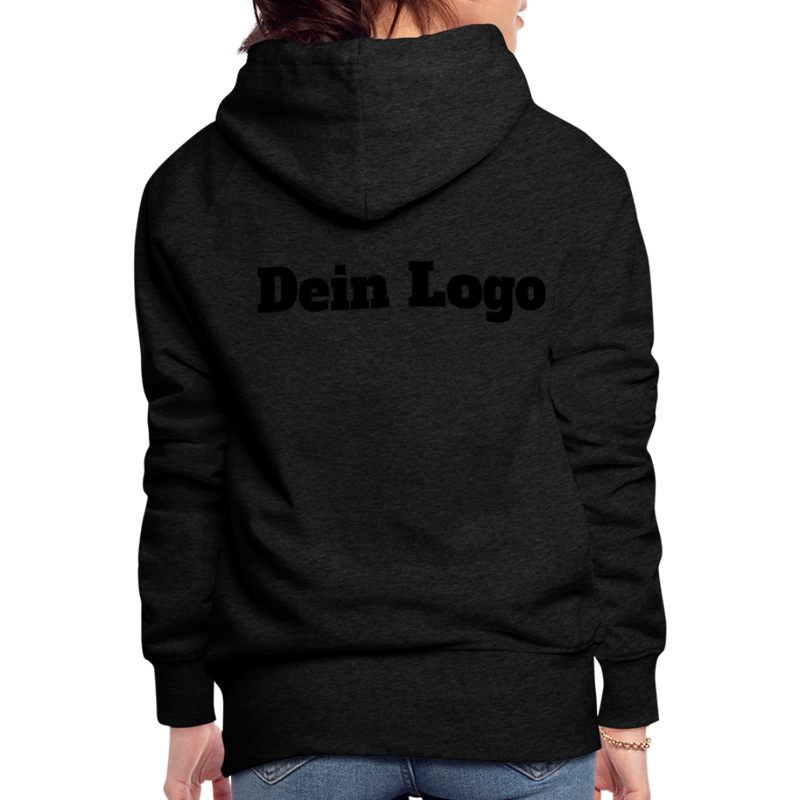 Frauen Premium Hoodie mit deinem Logo - Anthrazit