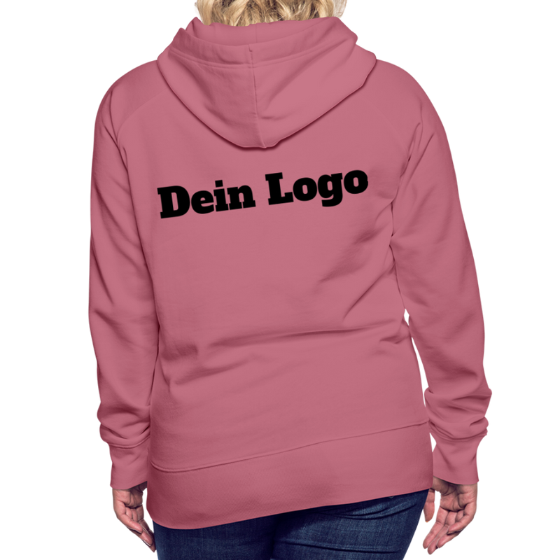 Frauen Premium Hoodie mit deinem Logo - Malve