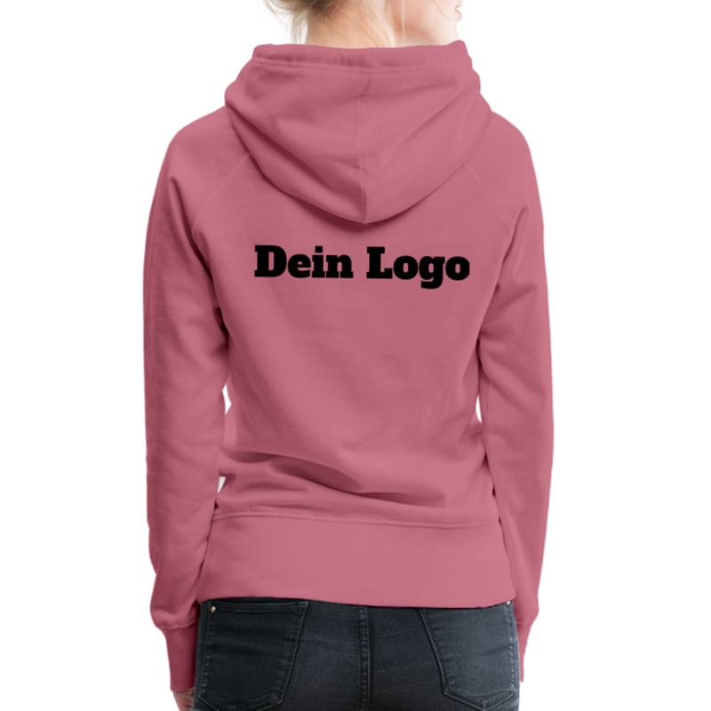 Frauen Premium Hoodie mit deinem Logo - Malve