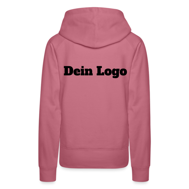 Frauen Premium Hoodie mit deinem Logo - Malve