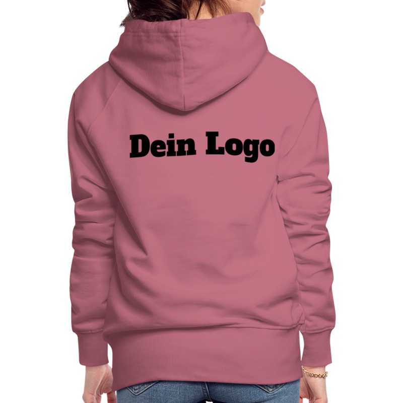 Frauen Premium Hoodie mit deinem Logo - Malve