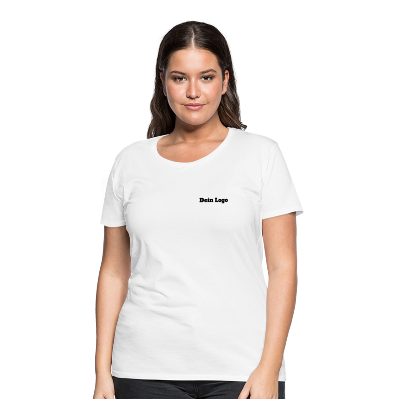 Frauen Premium T-Shirt mit deinem Logo - Weiß