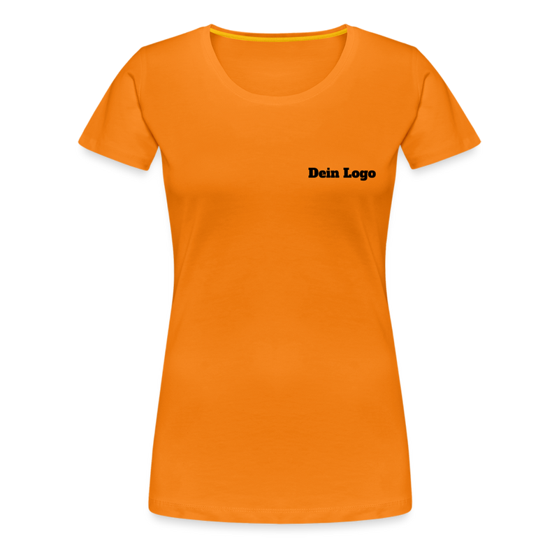 Frauen Premium T-Shirt mit deinem Logo - Orange