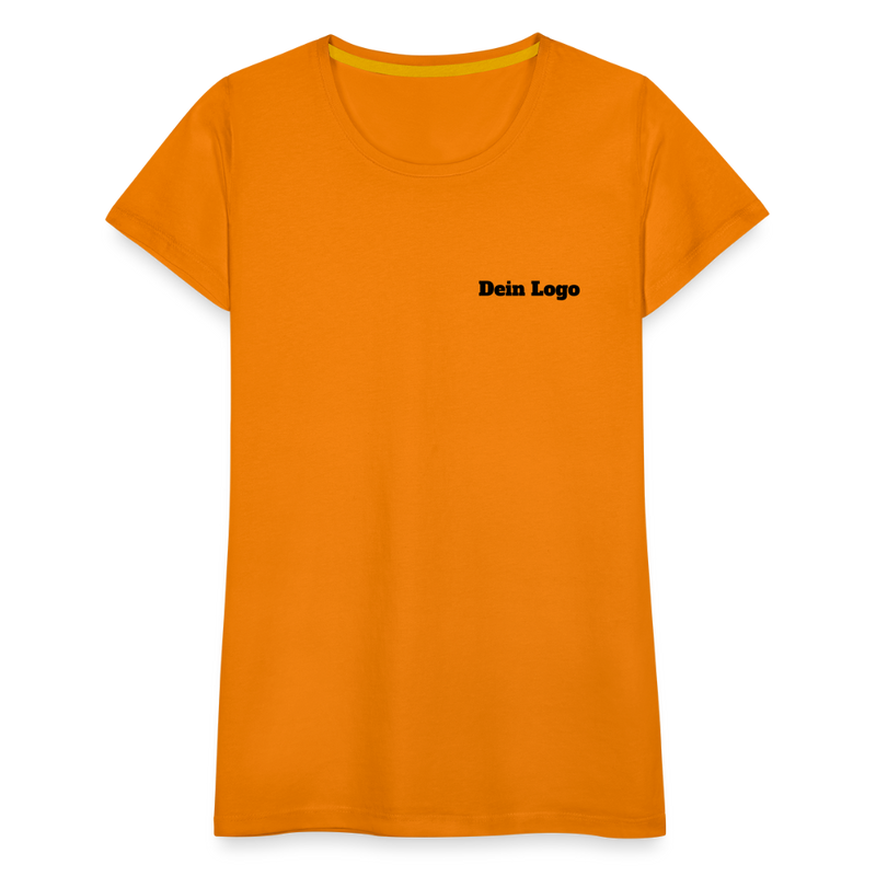 Frauen Premium T-Shirt mit deinem Logo - Orange