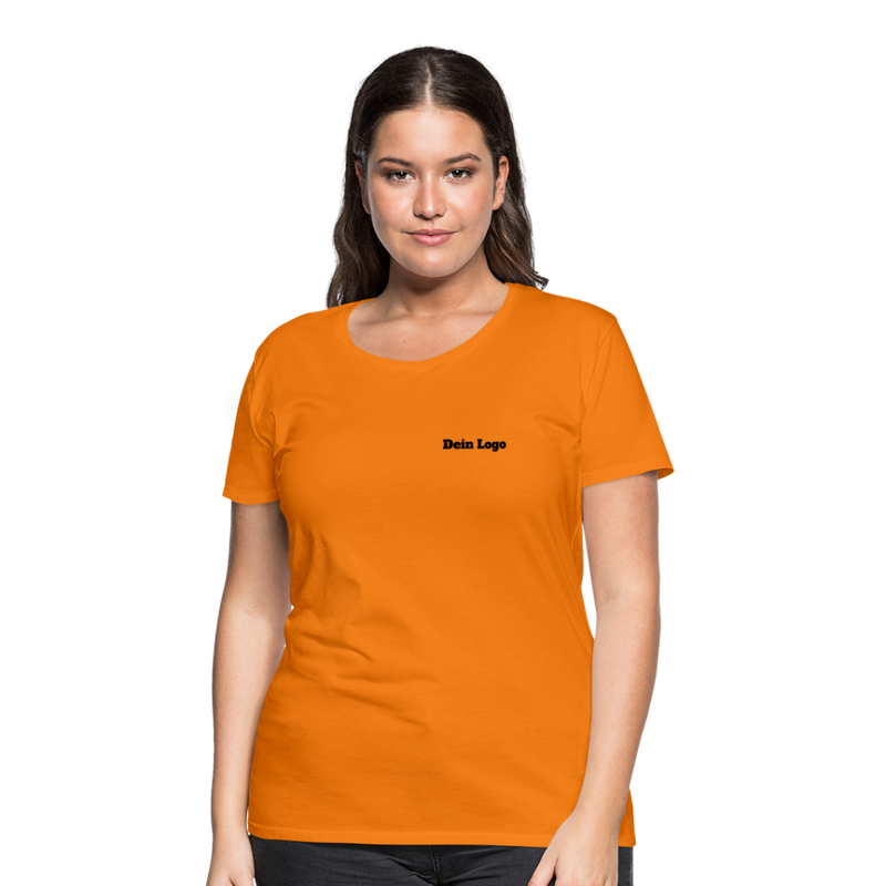 Frauen Premium T-Shirt mit deinem Logo - Orange