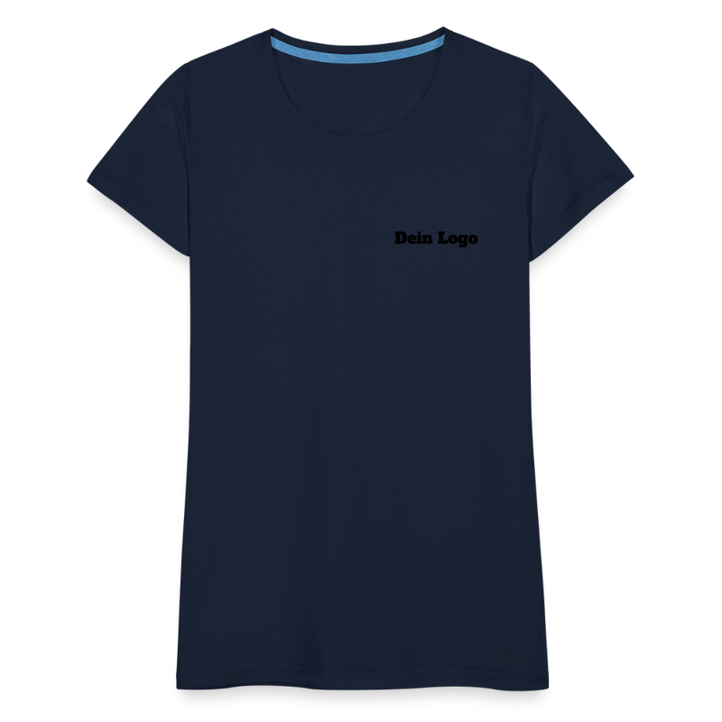 Frauen Premium T-Shirt mit deinem Logo - Navy