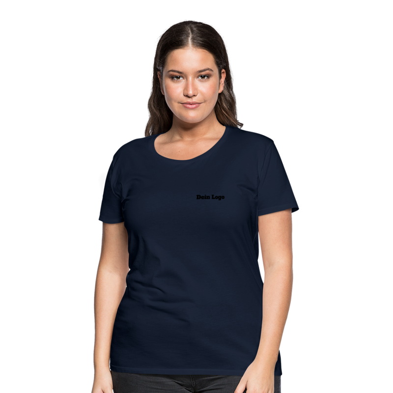 Frauen Premium T-Shirt mit deinem Logo - Navy