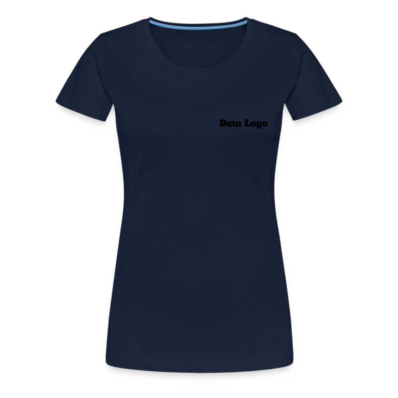 Frauen Premium T-Shirt mit deinem Logo - Navy