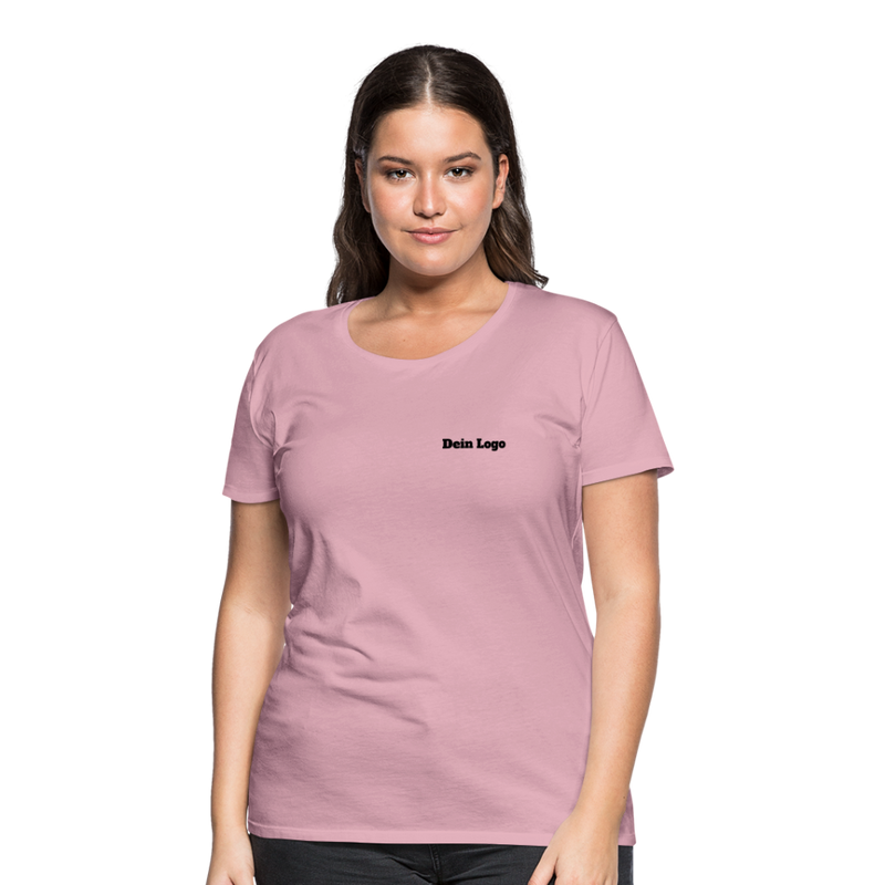 Frauen Premium T-Shirt mit deinem Logo - Hellrosa