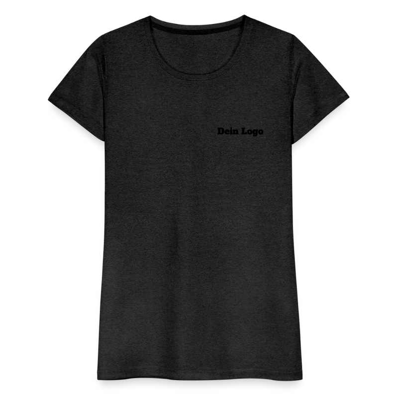 Frauen Premium T-Shirt mit deinem Logo - Anthrazit