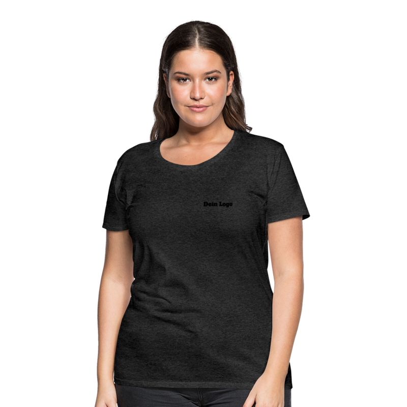 Frauen Premium T-Shirt mit deinem Logo - Anthrazit