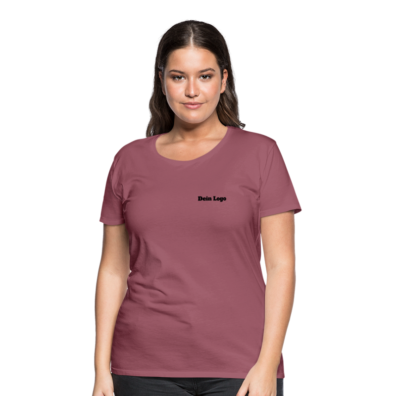 Frauen Premium T-Shirt mit deinem Logo - Malve