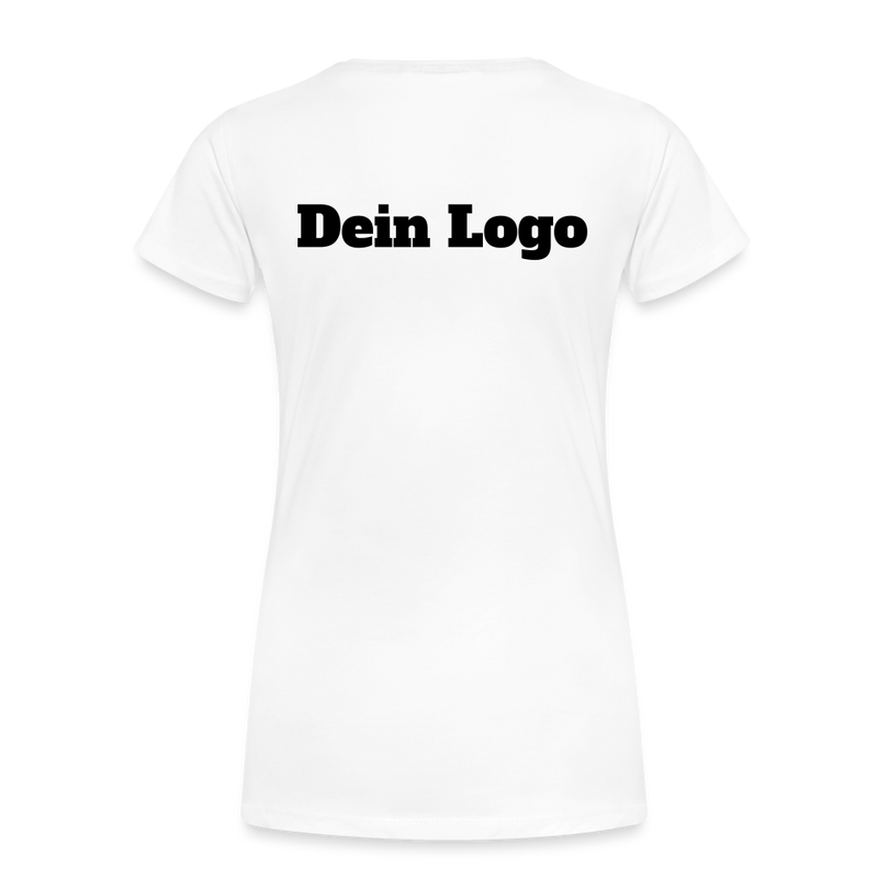 Frauen Premium T-Shirt mit deinem Logo - Weiß