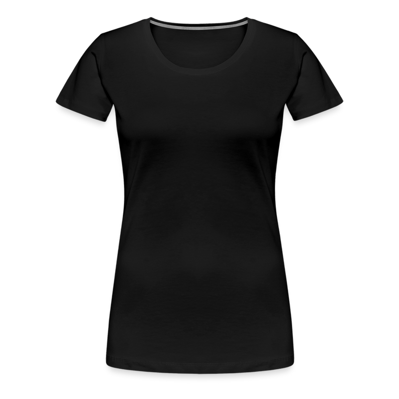 Frauen Premium T-Shirt mit deinem Logo - Schwarz