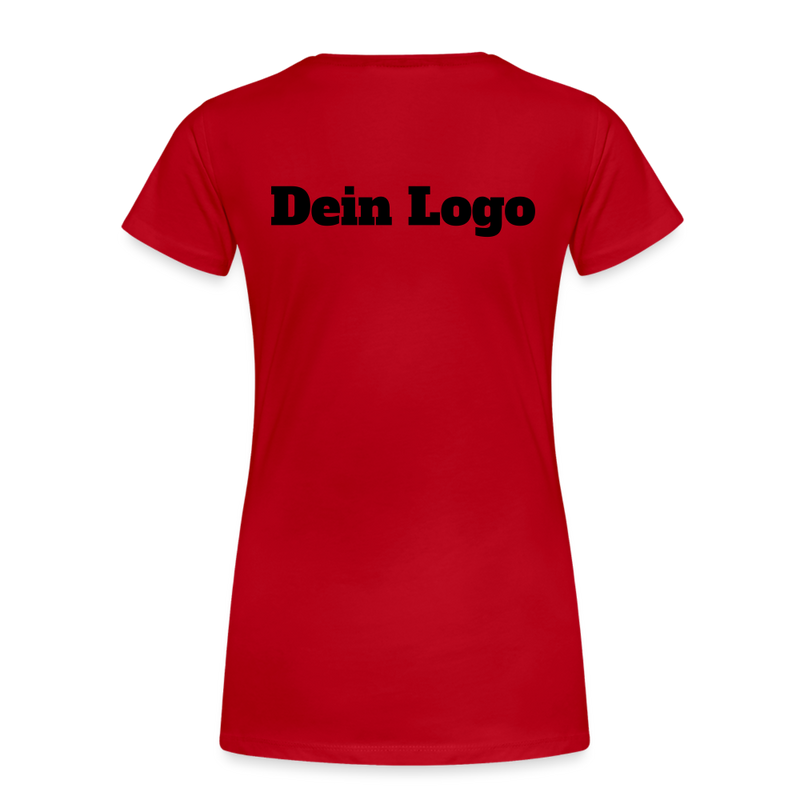 Frauen Premium T-Shirt mit deinem Logo - Rot