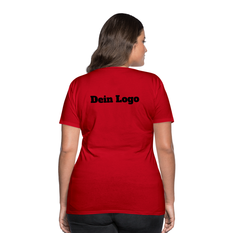 Frauen Premium T-Shirt mit deinem Logo - Rot