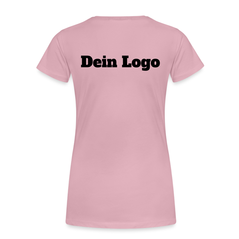 Frauen Premium T-Shirt mit deinem Logo - Hellrosa