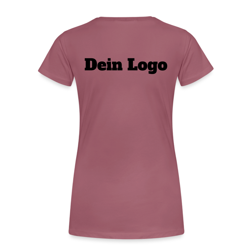 Frauen Premium T-Shirt mit deinem Logo - Malve