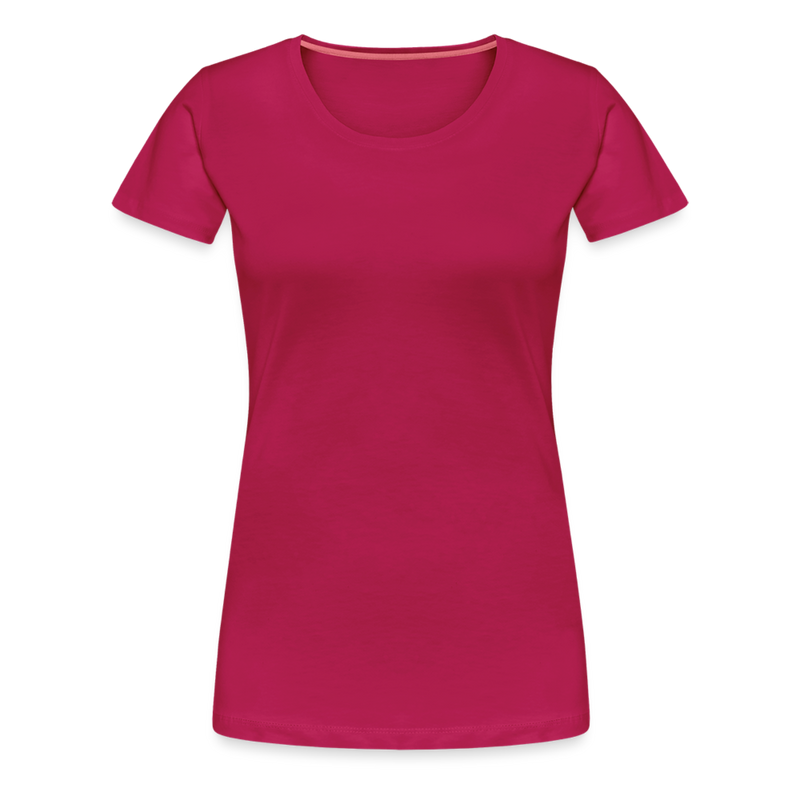 Frauen Premium T-Shirt Quatschkopf - dunkles Pink