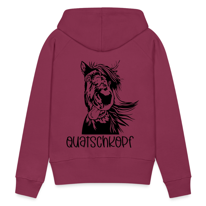 Frauen Premium Hoodie Quatschkopf - Bordeaux