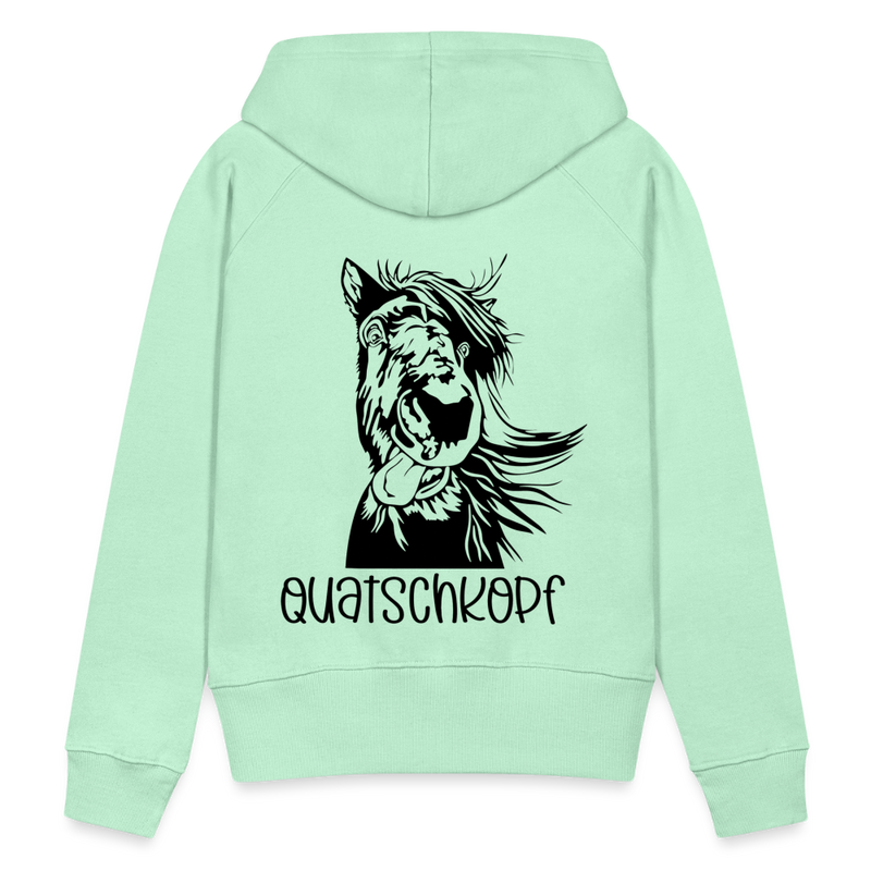 Frauen Premium Hoodie Quatschkopf - helles Mintgrün