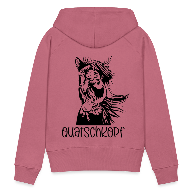 Frauen Premium Hoodie Quatschkopf - Malve