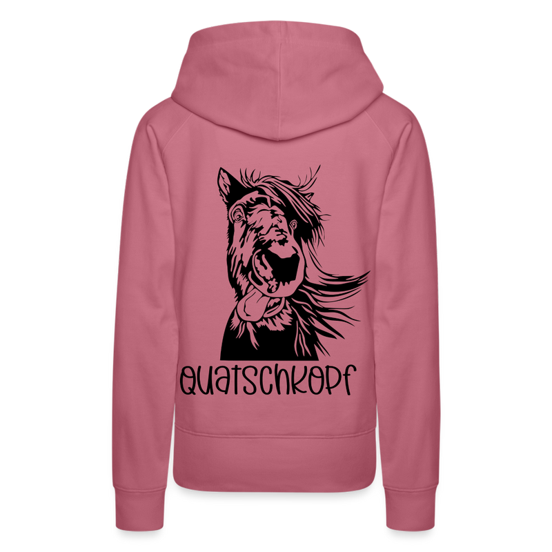 Frauen Premium Hoodie Quatschkopf - Malve