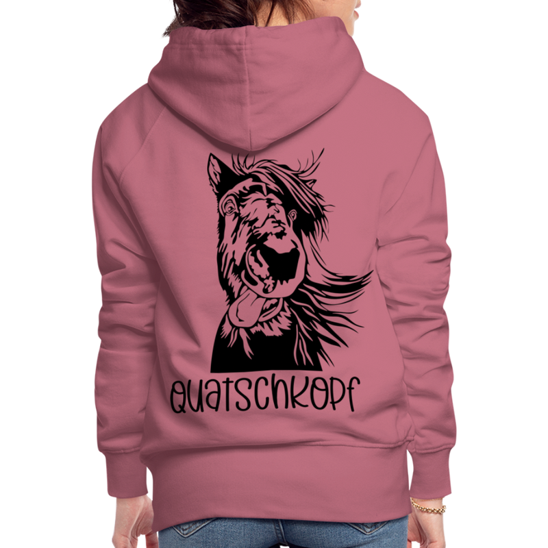 Frauen Premium Hoodie Quatschkopf - Malve