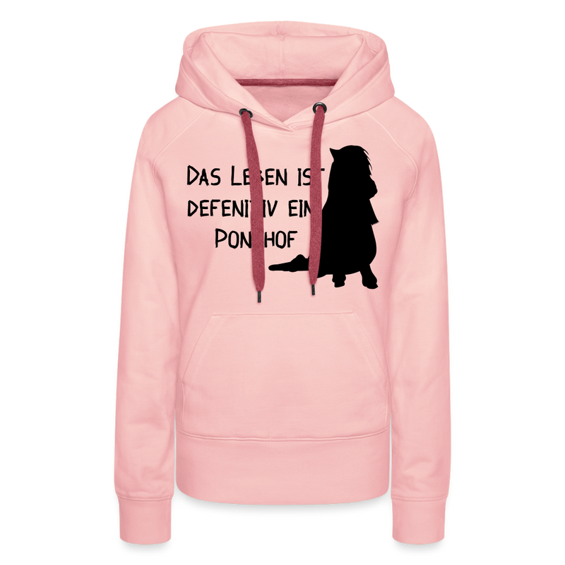 Frauen Premium Hoodie Ponyhof - Kristallrosa